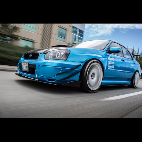 Aeroflow Dynamics - Front Bumper Canards V2 - (04-05 WRX / 04-05 STi)
